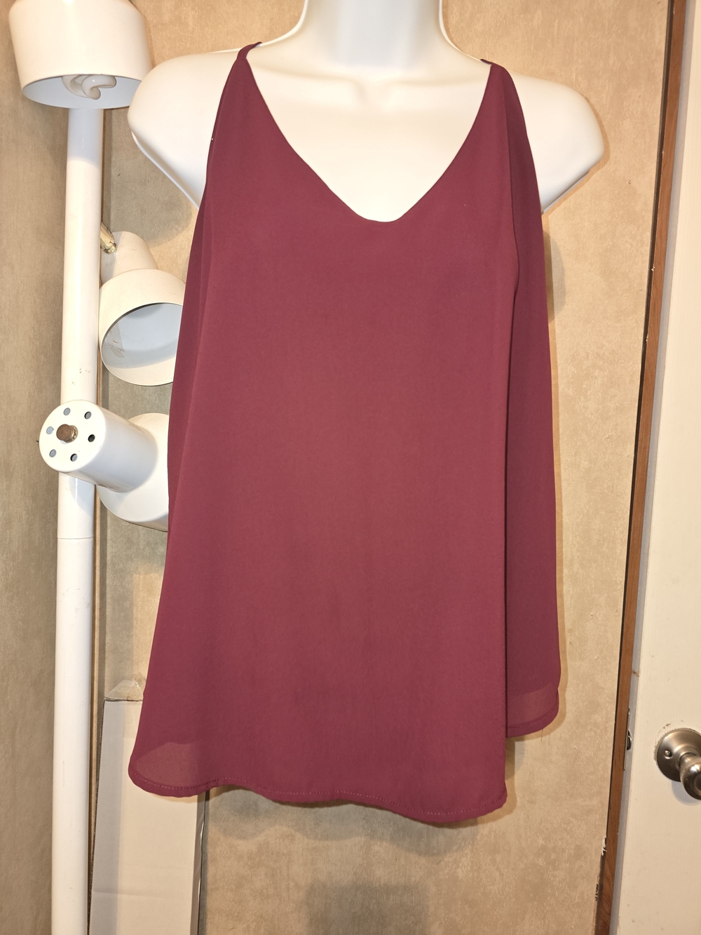 Cotton On Wine V-Neck Swing Cami